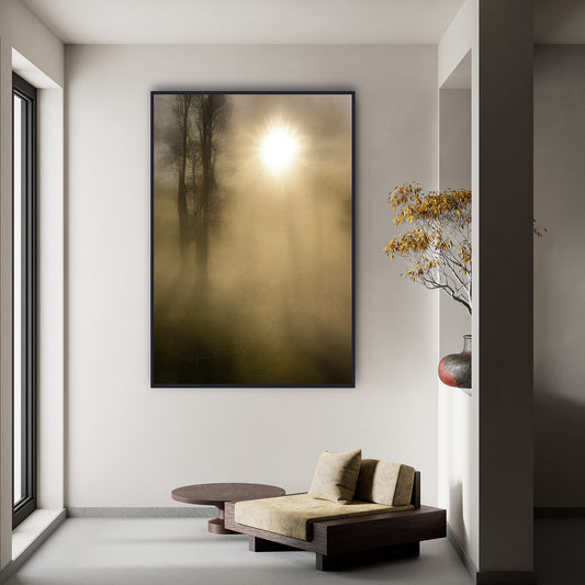 GIVEN PEACE - Abstract Minimalistic Landscape Framed Wall Art