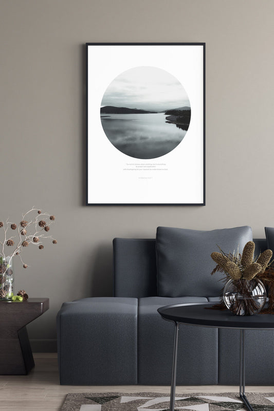 MiCoo Art & Decor Framed Fine Art Print REFLECTIONS OF PEACE - Landscape - Fine Art Framed Print