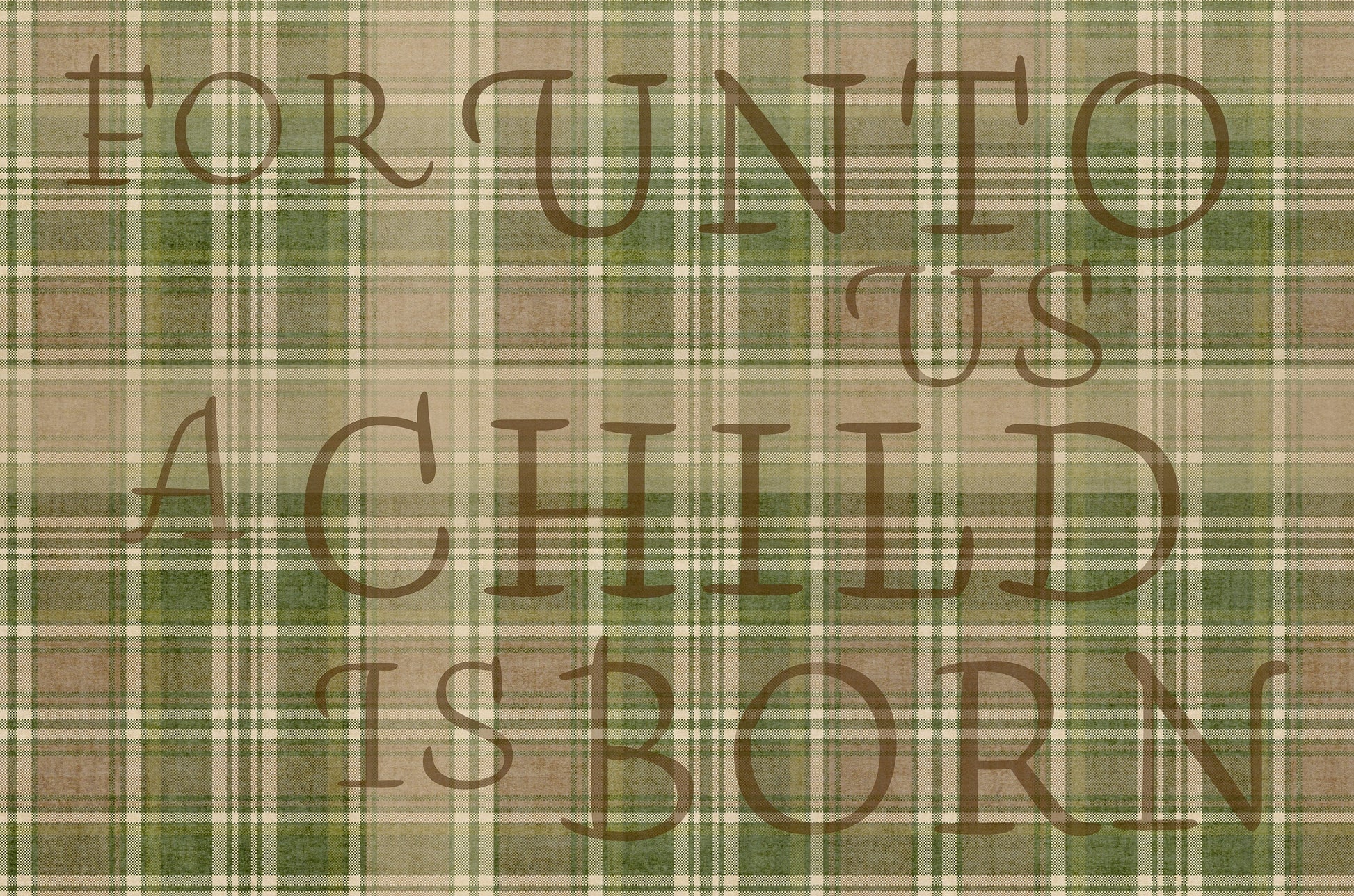 MiCoo Art & Decor Posters, Prints and Visual Artworks A CHILD IS BORN - Christmas Word Art - Digital Download