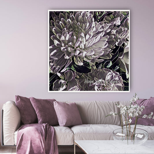 MiCoo Art & Decor Posters, Prints and Visual Artworks A HOPE AND A FUTURE - Floral - Framed Canvas