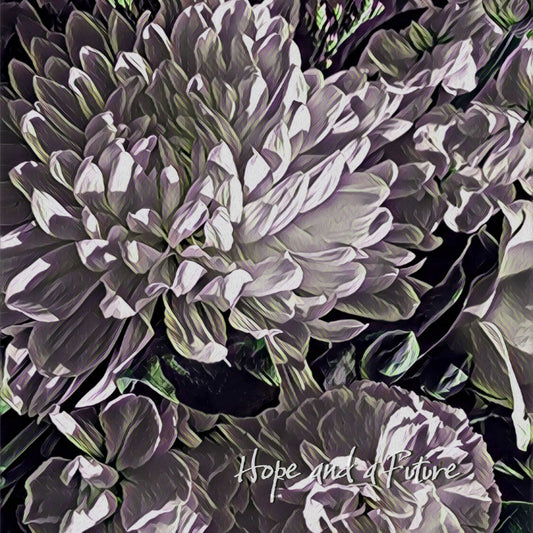 MiCoo Art & Decor Posters, Prints and Visual Artworks A HOPE AND A FUTURE - Floral - Framed Canvas