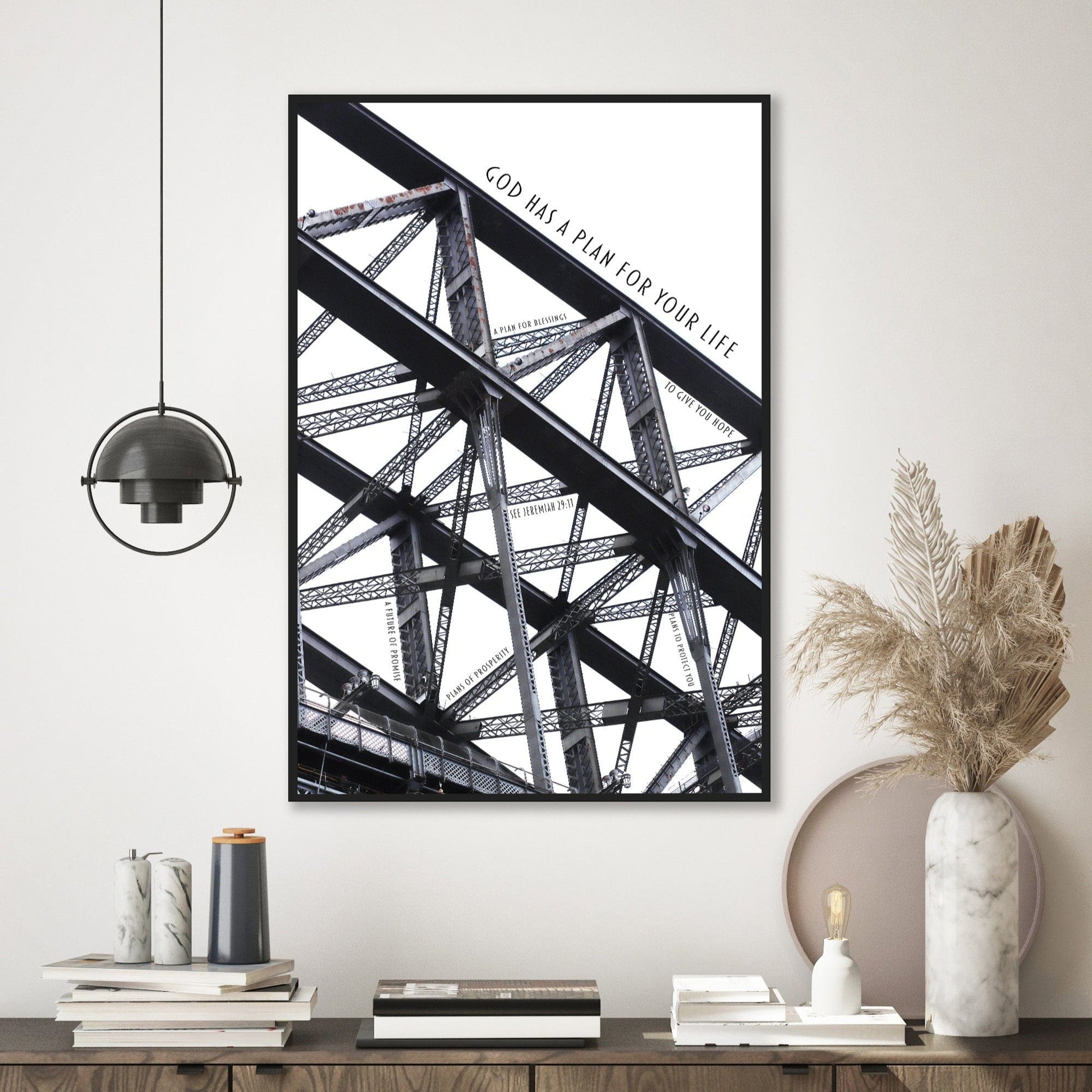 MiCoo Art & Decor Posters, Prints and Visual Artworks ARCH OF HOPE - Abstract - Monochrome - Digital Download