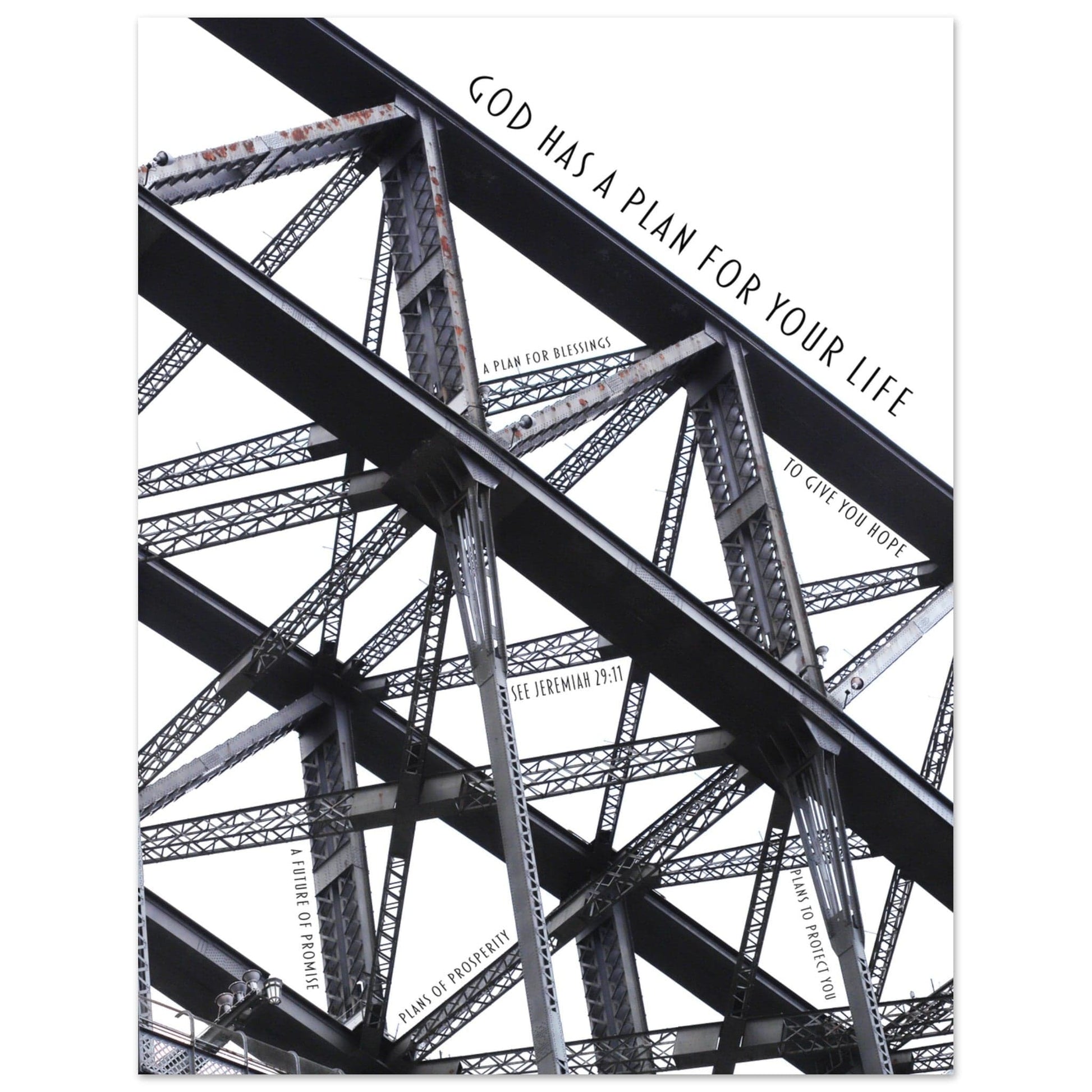 MiCoo Art & Decor Posters, Prints and Visual Artworks 27x35 cm / 11x14″ ARCH OF HOPE - Abstract - Monochrome -  Poster