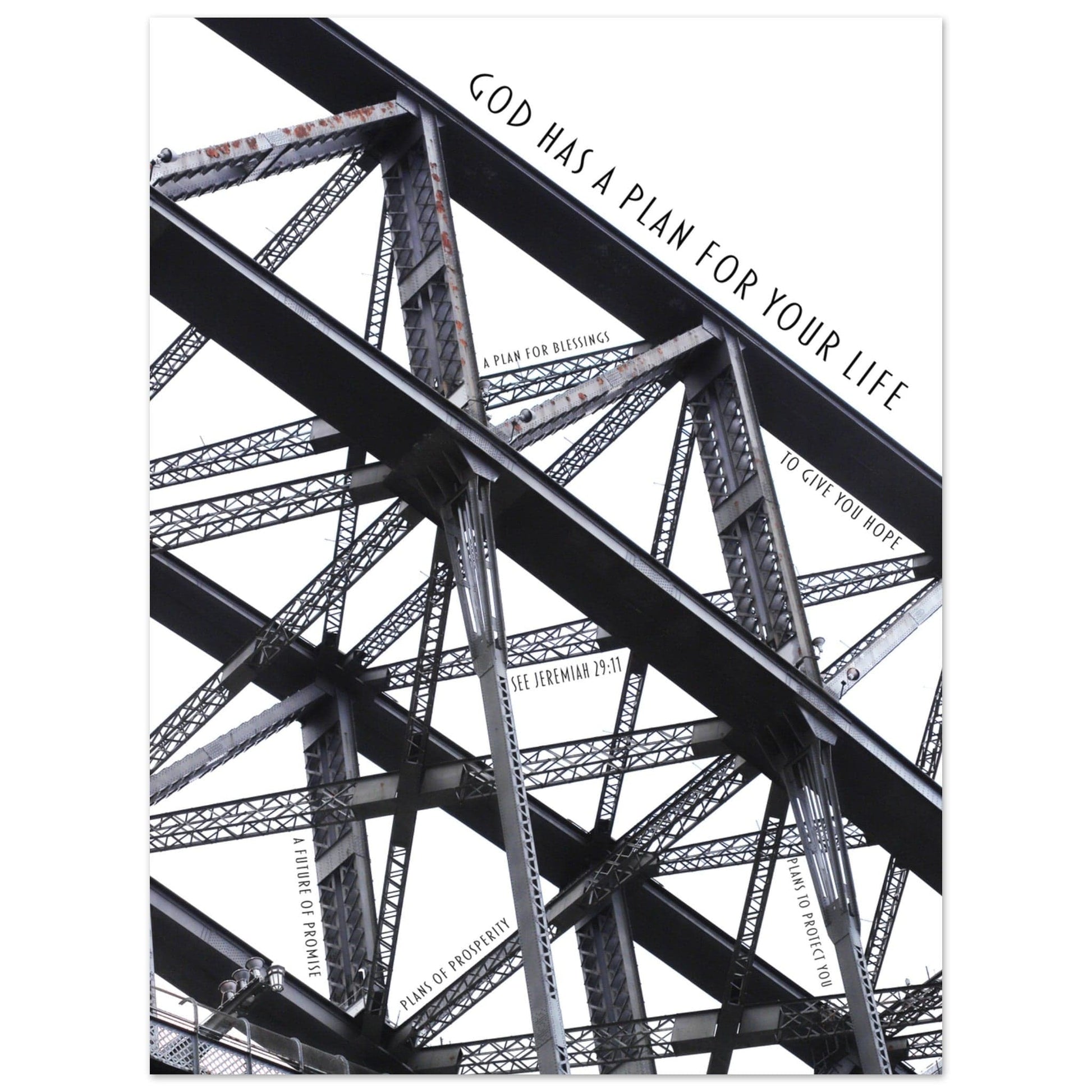 MiCoo Art & Decor Posters, Prints and Visual Artworks 30x40 cm / 12x16″ ARCH OF HOPE - Abstract - Monochrome -  Poster