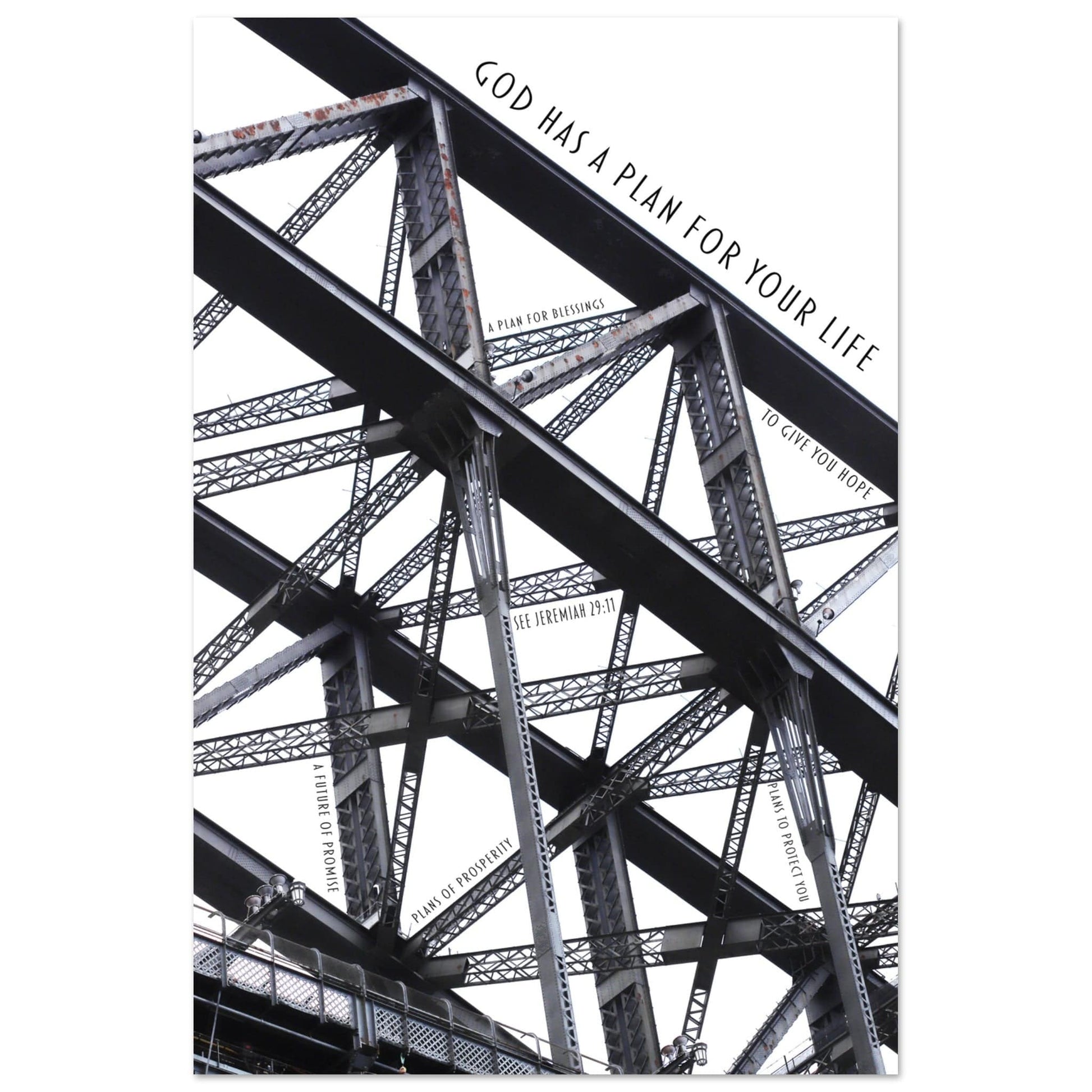 MiCoo Art & Decor Posters, Prints and Visual Artworks 30x45 cm / 12x18″ ARCH OF HOPE - Abstract - Monochrome -  Poster