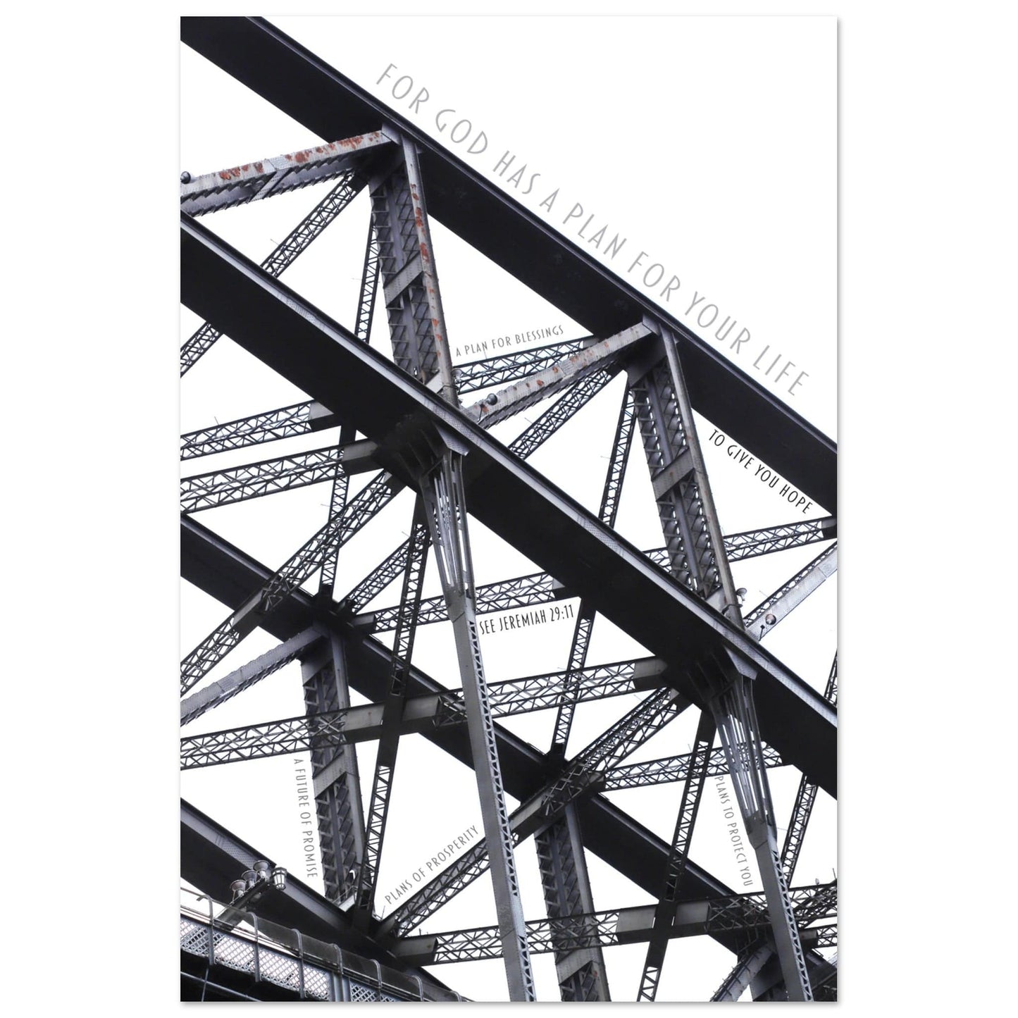 MiCoo Art & Decor Posters, Prints and Visual Artworks ARCH OF HOPE - Abstract - Monochrome -  Poster