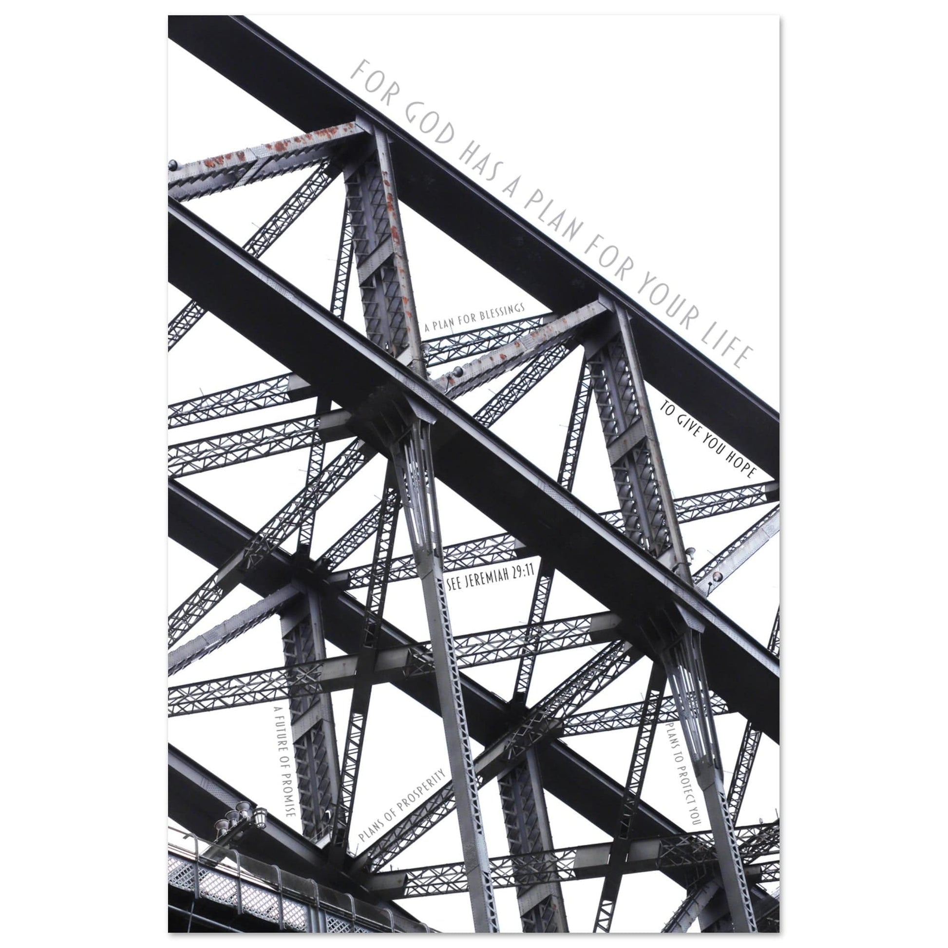 MiCoo Art & Decor Posters, Prints and Visual Artworks ARCH OF HOPE - Abstract - Monochrome -  Poster