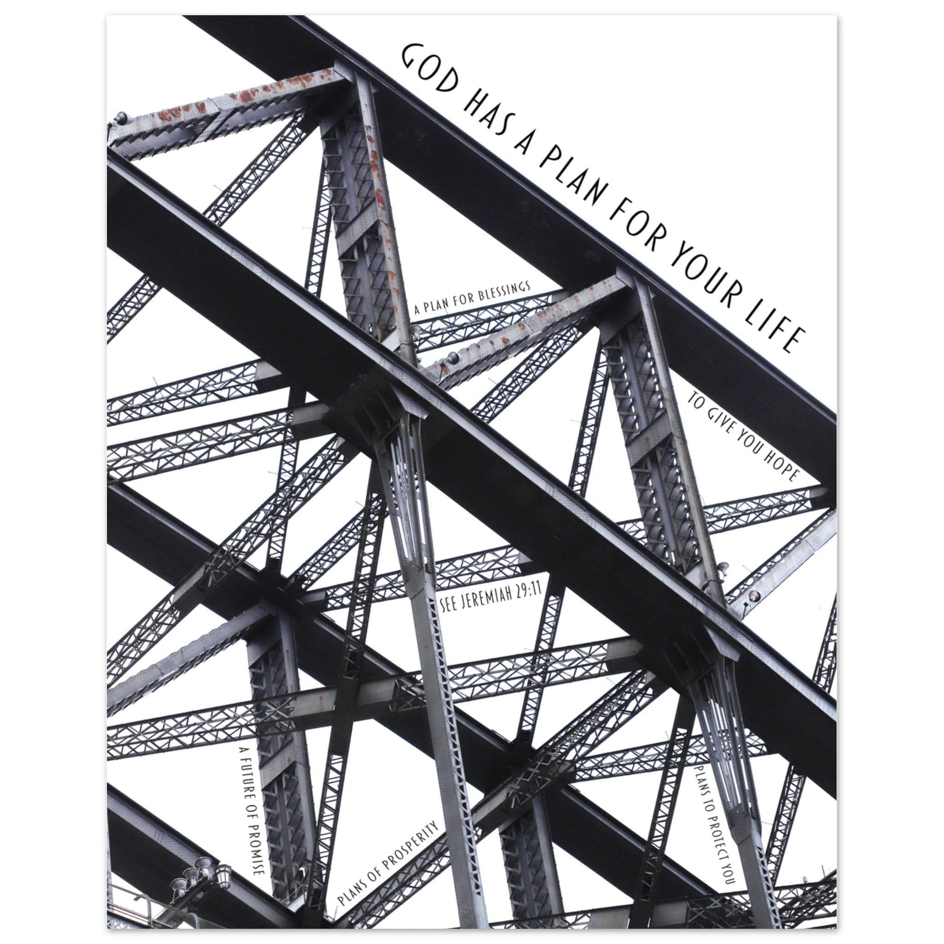 MiCoo Art & Decor Posters, Prints and Visual Artworks 40x50 cm / 16x20″ ARCH OF HOPE - Abstract - Monochrome -  Poster