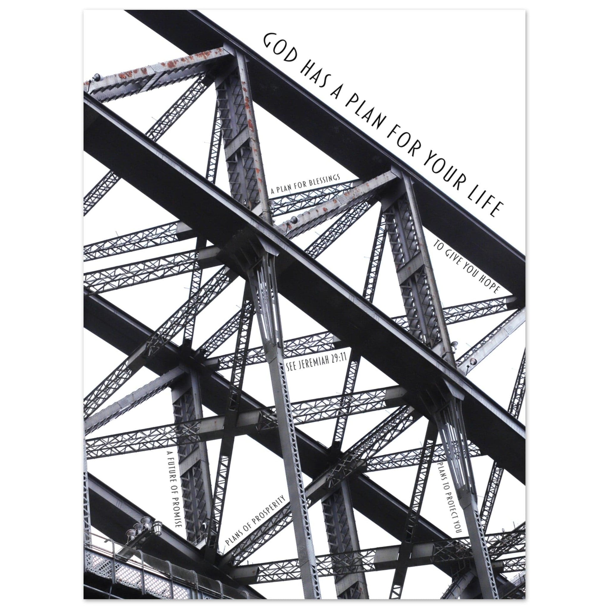 MiCoo Art & Decor Posters, Prints and Visual Artworks 45x60 cm / 18x24″ ARCH OF HOPE - Abstract - Monochrome -  Poster