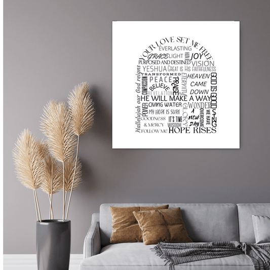 MiCoo Art & Decor Posters, Prints and Visual Artworks ARCH OF WORDS - Word Art - Digital Download.