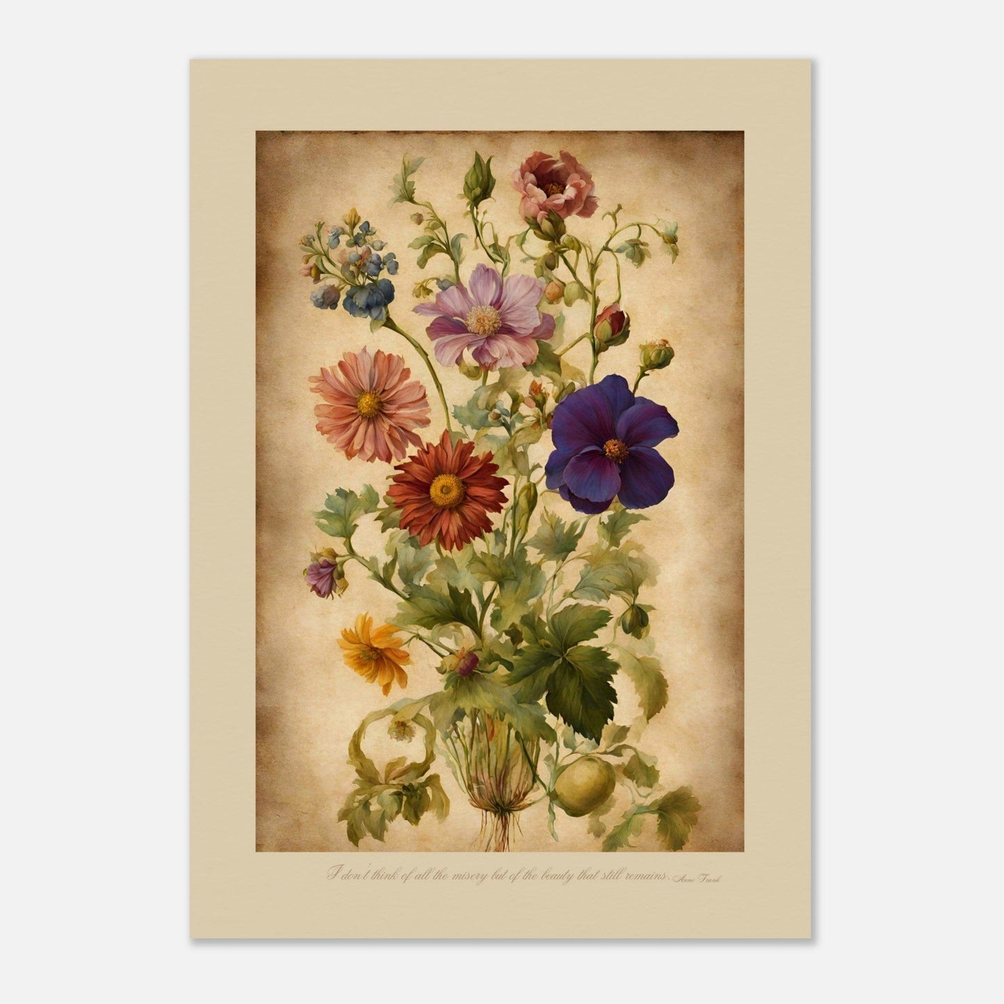 MiCoo Art & Decor Posters, Prints and Visual Artworks BEAUTY REMAINS - Vintage - Floral - Fine Art Print