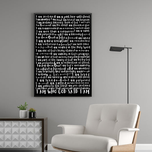 MiCoo Art & Decor Posters, Prints and Visual Artworks DESTINED - Monochrome - Word Art - Digital Download