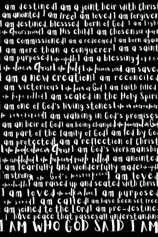 MiCoo Art & Decor Posters, Prints and Visual Artworks DESTINED - Monochrome - Word Art - Digital Download