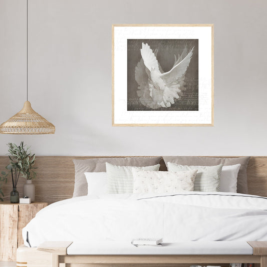 MiCoo Art & Decor Posters, Prints and Visual Artworks DOVE OF PEACE - Abstract - Framed Poster