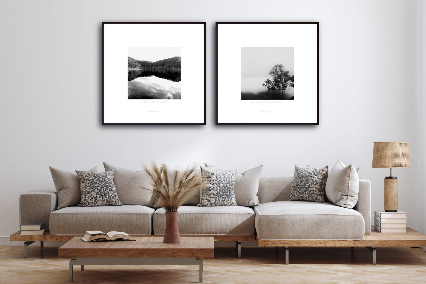 MiCoo Art & Decor Posters, Prints and Visual Artworks DWELLING PLACE - Landscape - Monochrome - Fine Art Framed Print