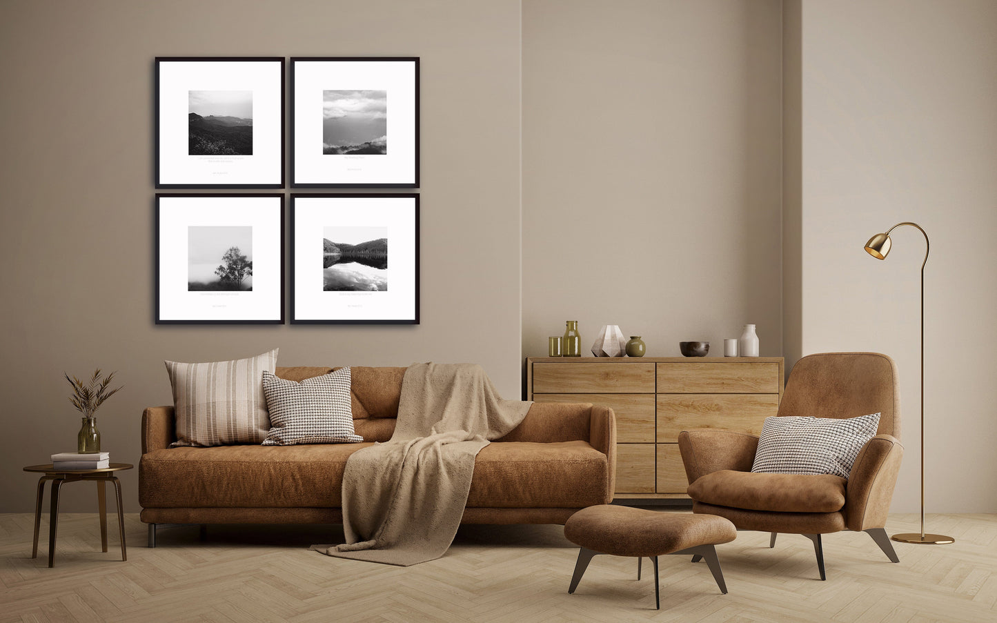 MiCoo Art & Decor Posters, Prints and Visual Artworks DWELLING PLACE - Landscape - Monochrome - Fine Art Framed Print