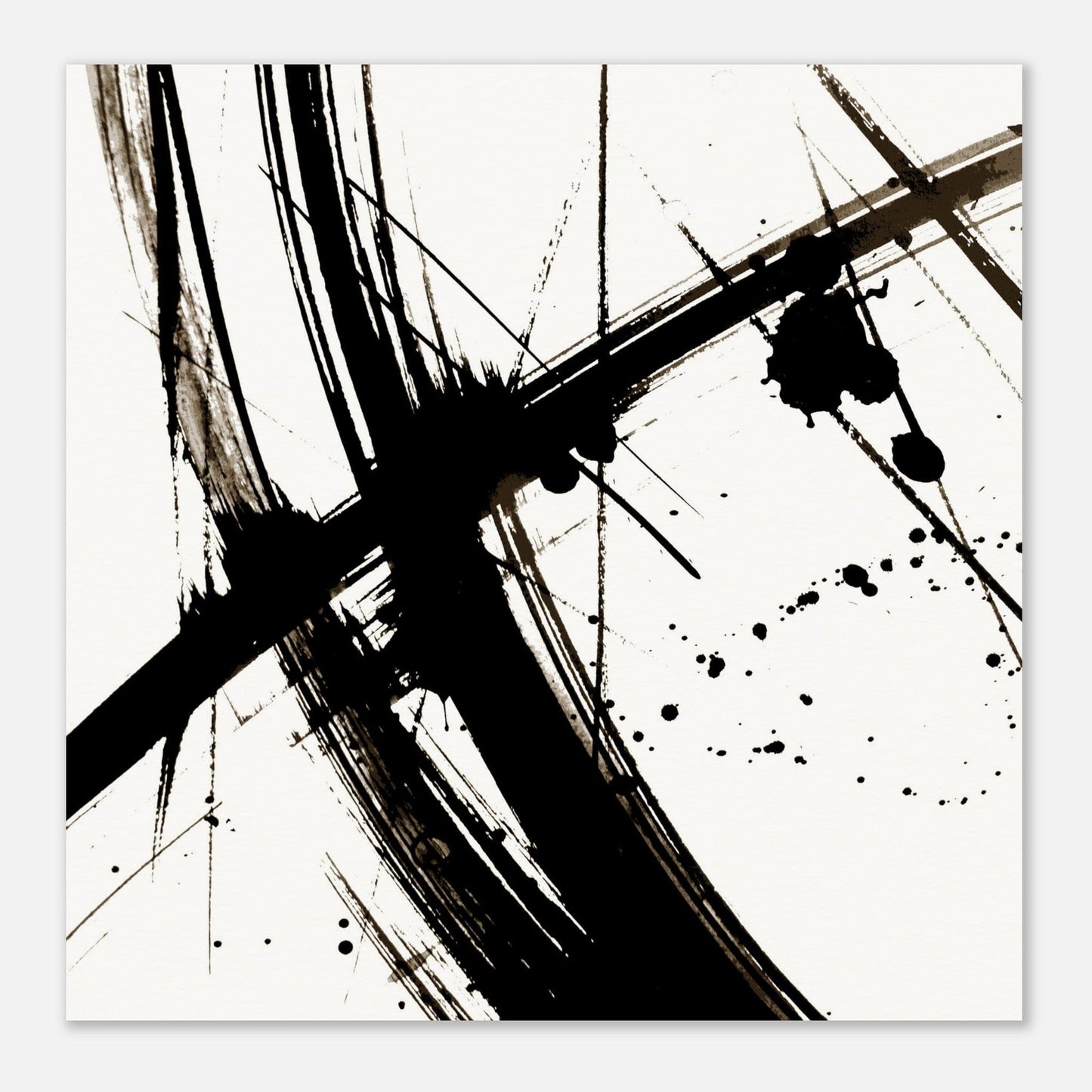 MiCoo Art & Decor Posters, Prints and Visual Artworks FREEDOM OF THE CROSS - Monochrome - Abstract - Fine Art Print