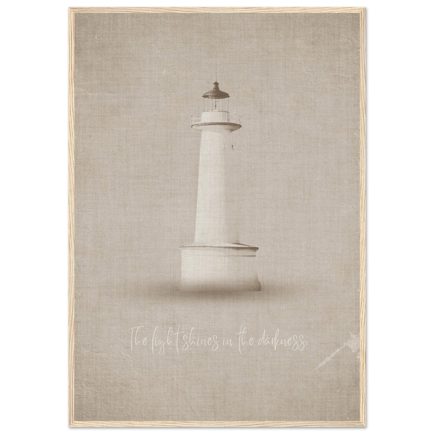Micoo Art and Decor Posters, Prints and Visual Artworks FULL VISION - Lighthouse - Nautical - Framed Poster