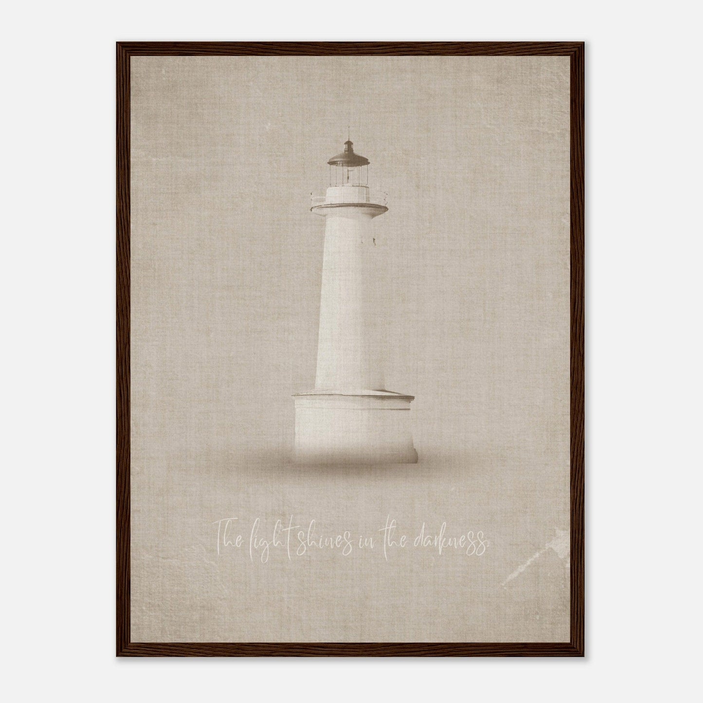 Micoo Art and Decor Posters, Prints and Visual Artworks FULL VISION - Lighthouse - Nautical - Framed Poster