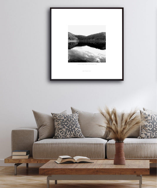 MiCoo Art & Decor Posters, Prints and Visual Artworks HE HOLDS ME - Landscape - Monochrome - Fine Art Print