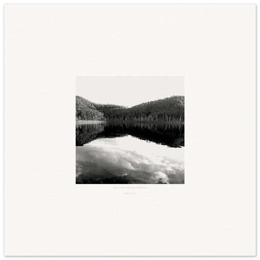 MiCoo Art & Decor Posters, Prints and Visual Artworks 50x50 cm / 20x20″ HE HOLDS ME - Landscape - Monochrome - Fine Art Print