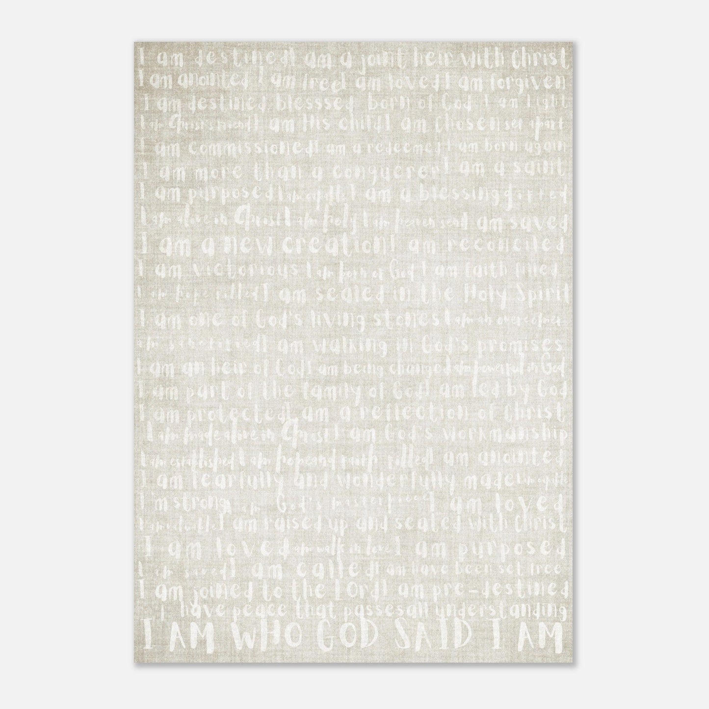 Micoo Art and Decor Posters, Prints and Visual Artworks I AM DESTINED - Word Art - Poster