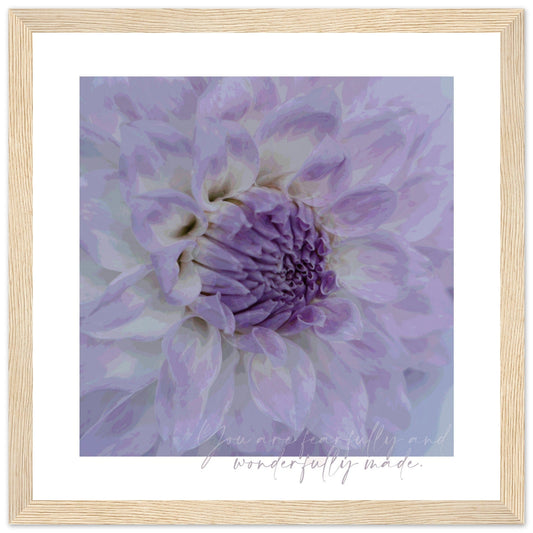 MiCoo Art & Decor Posters, Prints and Visual Artworks 30x30 cm / 12x12″ / Wood frame KEEPING CLOSE -  Floral - Framed Poster