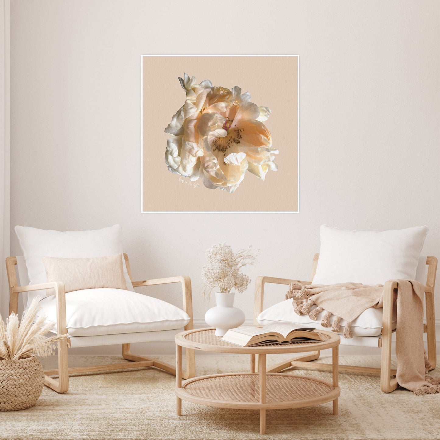 MiCoo Art & Decor Posters, Prints and Visual Artworks LIVING IN THE LIGHT - Floral - Framed Poster