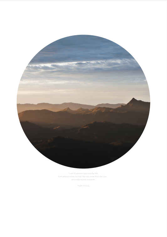 MiCoo Art & Decor Posters, Prints and Visual Artworks LOOK TO THE HILLS - Landscape - Fine Art Framed Print