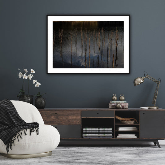 MiCoo Art & Decor Posters, Prints and Visual Artworks ONENESS - Landscape - Monochrome - Fine Art Framed Print