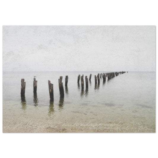 Micoo Art and Decor Posters, Prints and Visual Artworks 70x100 cm / 28x40″ PEACEFUL WATERS - Seascape- Nautical - Poster