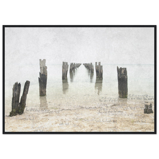Micoo Art & Decor Posters, Prints and Visual Artworks 70x100 cm / 28x40″ / Black frame POSSIBILITIES - Seascape - Nautical -  Framed Poster