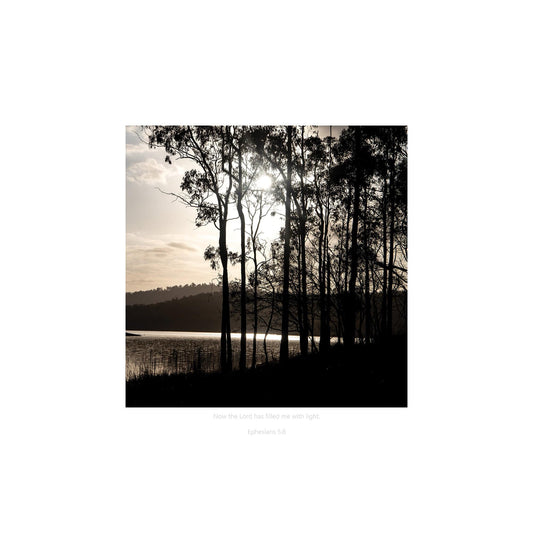 MiCoo Art & Decor Posters, Prints and Visual Artworks REFLECTING LIGHT - Landscape - Monochrome - Fine Art Framed Print