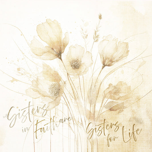 MiCoo Art & Decor Posters, Prints and Visual Artworks SISTERS IN FAITH - Word Art - Digital Download