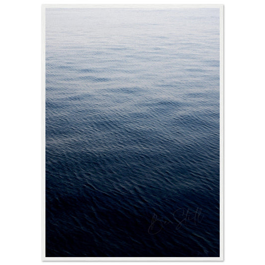 MiCoo Art & Decor Posters, Prints and Visual Artworks 70x100 cm / 28x40″ / White frame STILL WATERS - Seascape - Nautical - Framed Poster