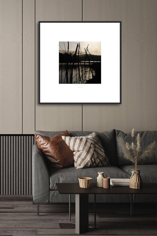 MiCoo Art & Decor Posters, Prints and Visual Artworks THE LIGHT HAS COME - Landscape - Monochrome - Fine Art Framed Print