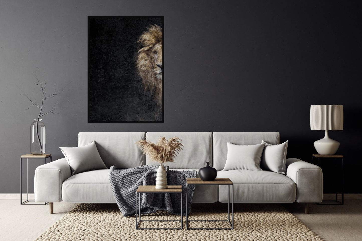 Micoo Art and Decor Posters, Prints and Visual Artworks THE LION OF JUDAH - Framed Poster