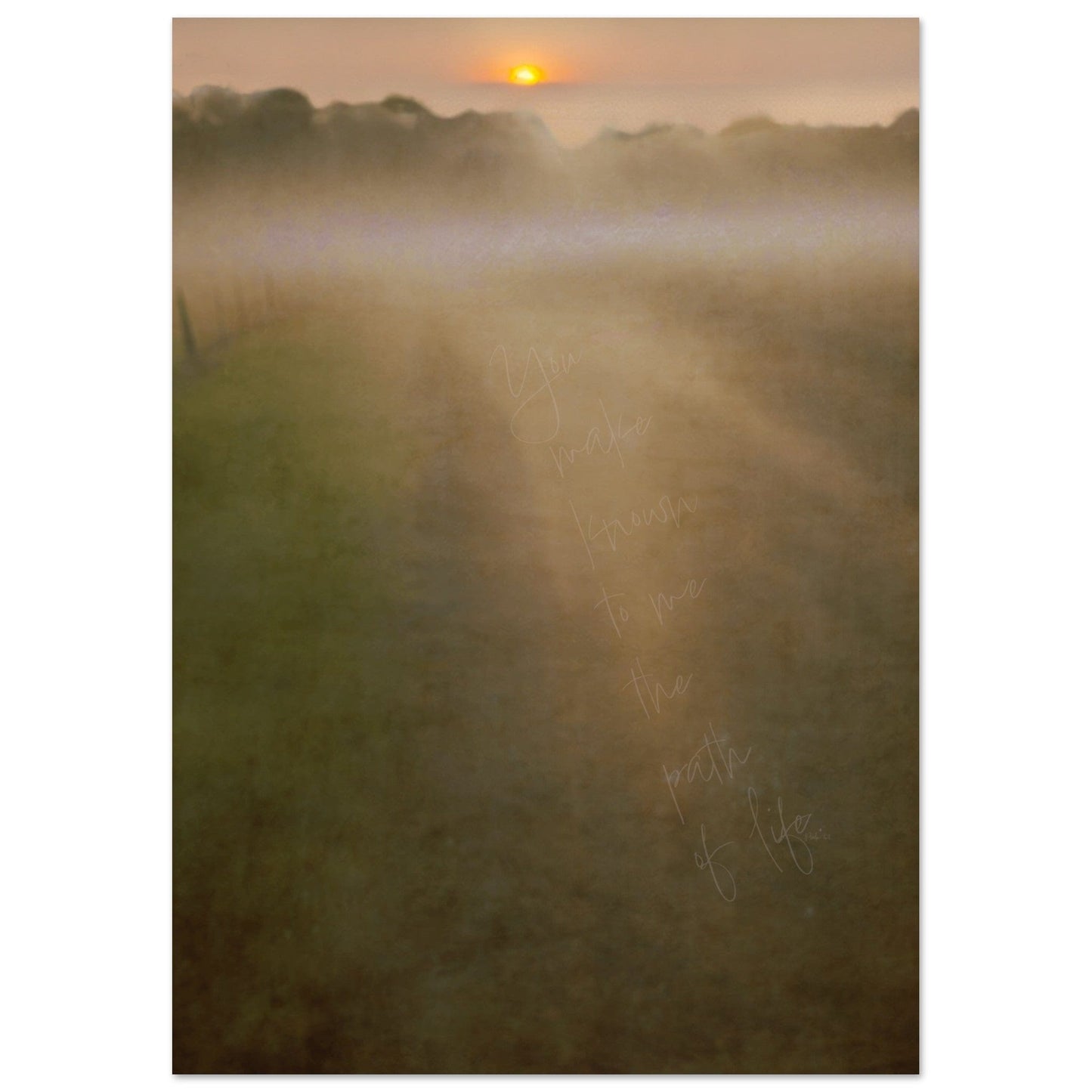 Micoo Art and Decor Posters, Prints and Visual Artworks A4 21x29.7 cm / 8x12″ THE PATH OF LIFE - Abstract Landscape - Poster