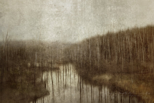 MiCoo Art & Decor Posters, Prints and Visual Artworks THE VALLEY - Abstract - Landscape - Fine Art Framed Print