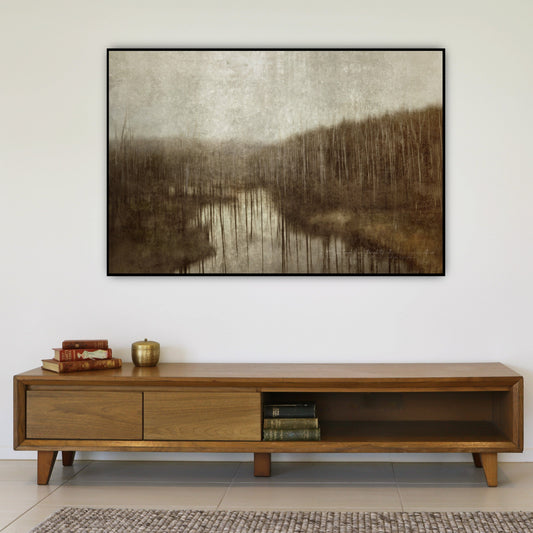 MiCoo Art & Decor Posters, Prints and Visual Artworks THE VALLEY - Abstract - Landscape - Fine Art Framed Print