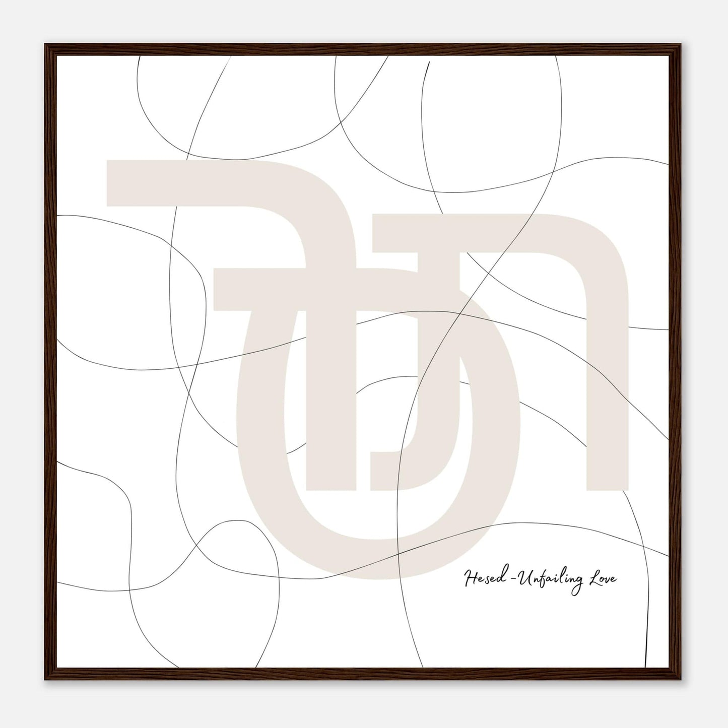 MiCoo Art & Decor Posters, Prints and Visual Artworks UNFAILING LOVE - Word Art - Framed Poster