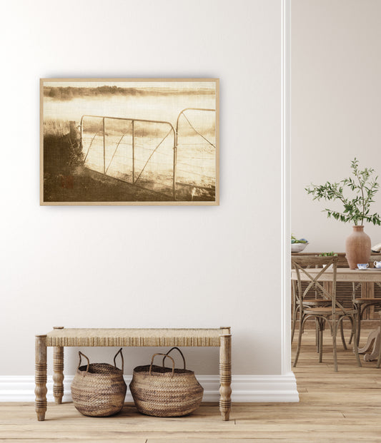 Christian wall art farm  landscape poster with a country/farmhouse look