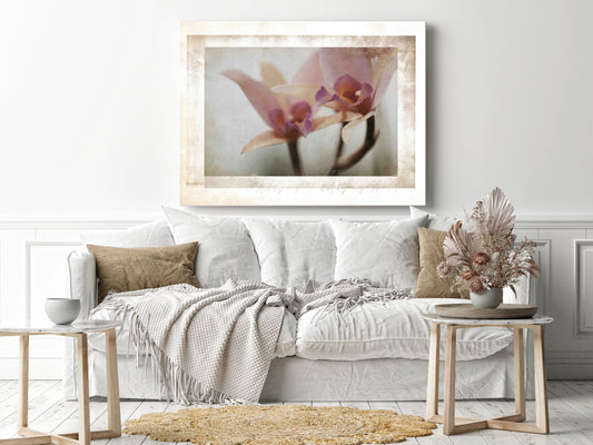 Faith inspired abstracted floral  wall art  with a written biblical encouragement 