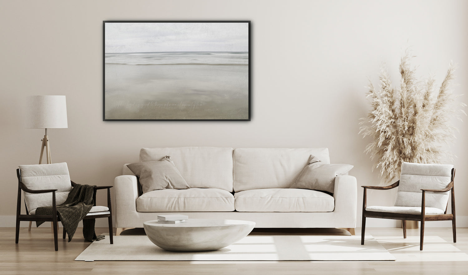 Seascape muted modern christian art