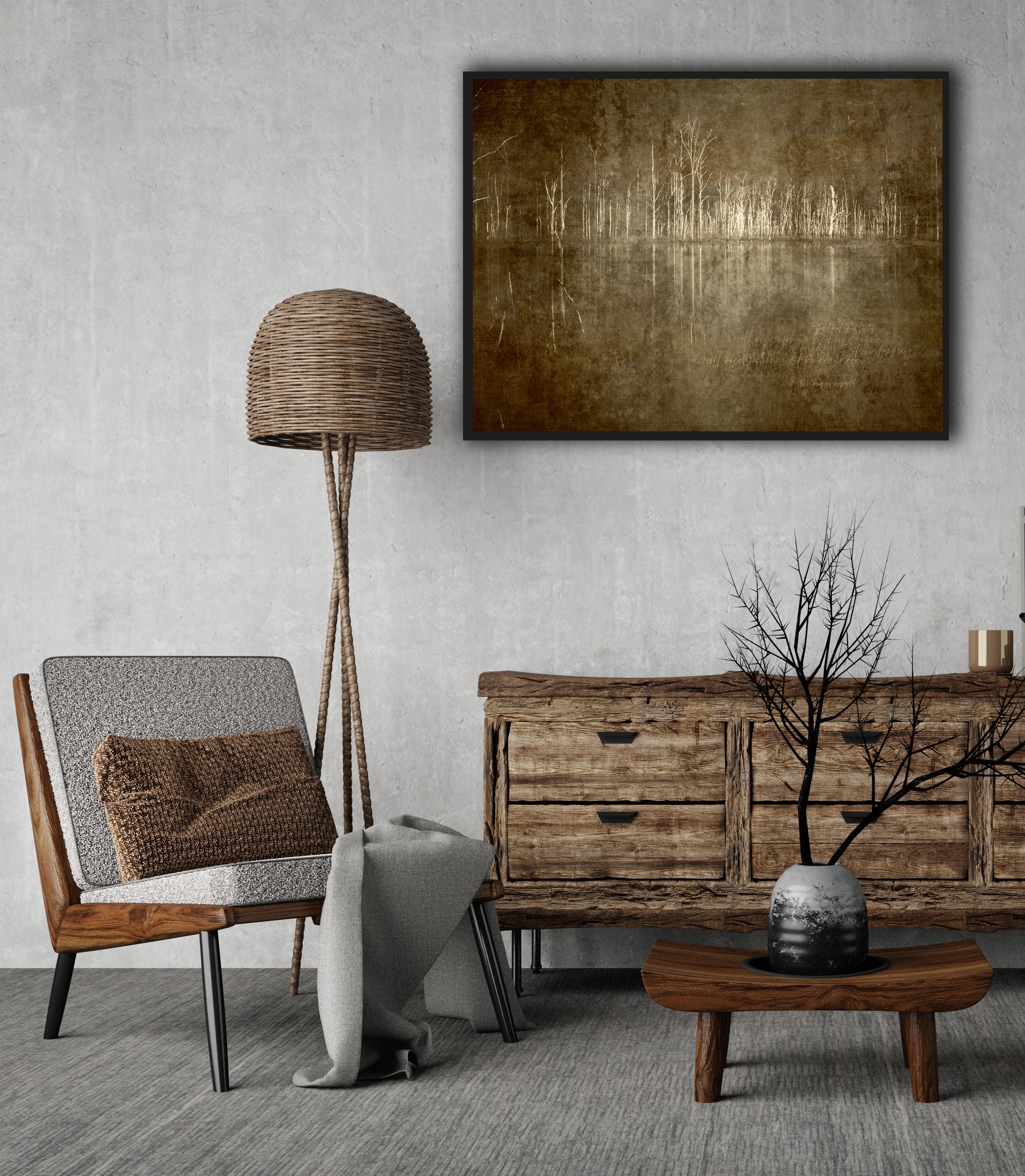 Abstracted landscape a meaningful wall art print 