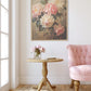 Christian Art Vintage look flowers on soft muted background with words of hope softly scripted on the print