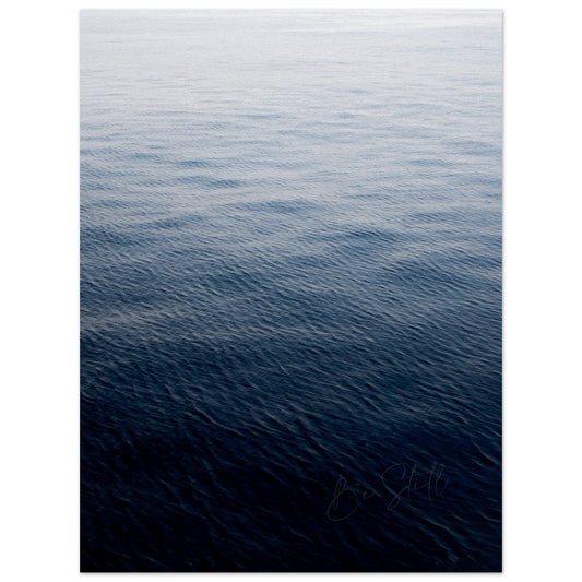 A seascape print that calls the viewer to a place of quietness and reflection 