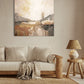 Textured abstract art poster print earthy tones theme of freedom in God 