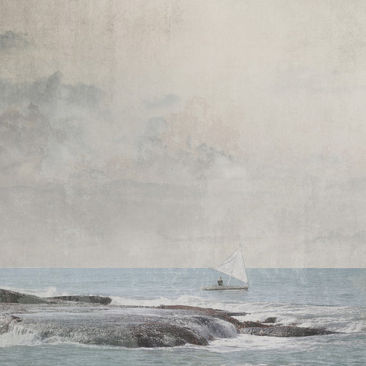 A textured look Christian art print that captures the vastness of the ocean