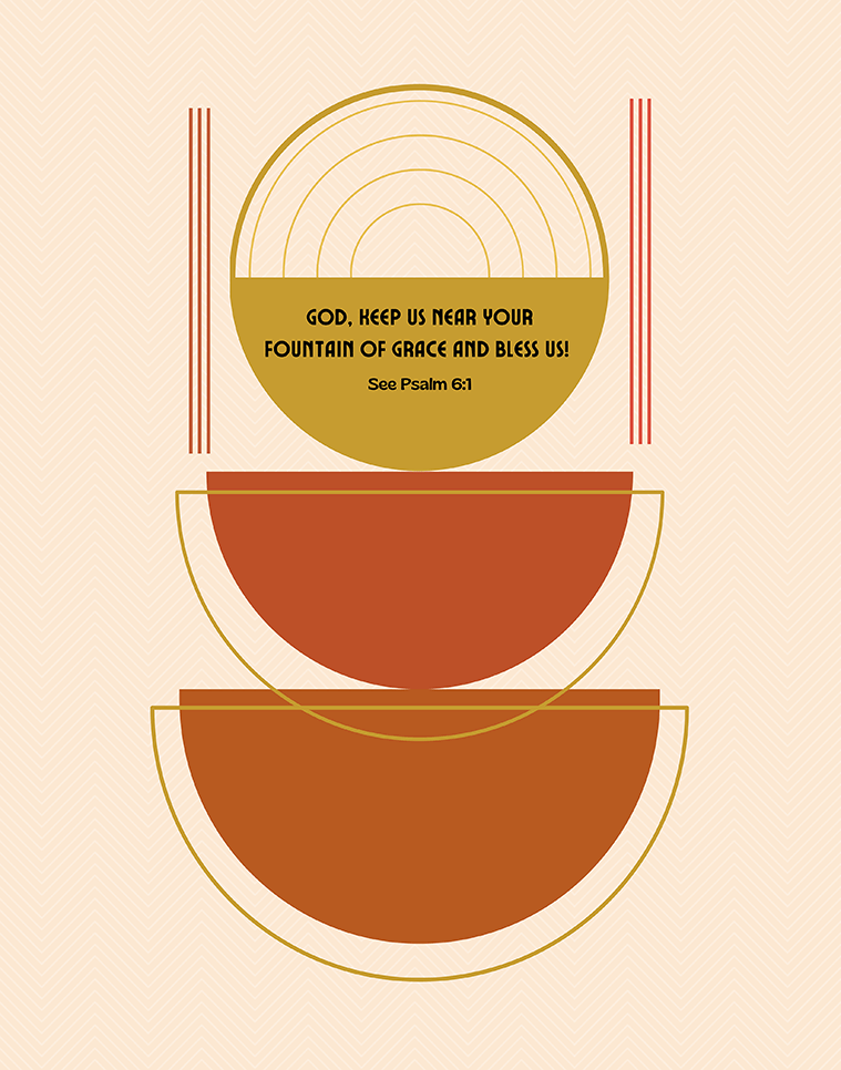 MiCoo Art & Decor Digital Download Artwork FOUNTAIN OF GRACE - Mid Century Style - Digital Download